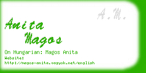 anita magos business card